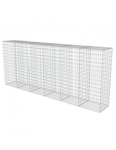 Gabbione con Copertura in Acciaio Zincato 300x50x150 cm