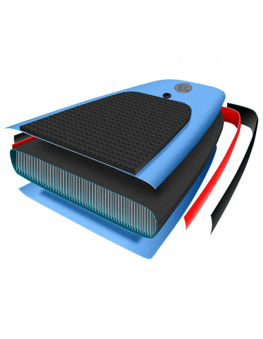 Set Tavola da SUP Gonfiabile Blu 300x76x10 cm