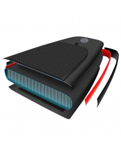 Set Tavola da SUP Gonfiabile Nero 360x81x10 cm