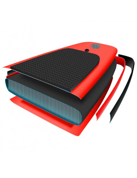 Set Tavola da SUP Gonfiabile Rosso 360x81x10 cm