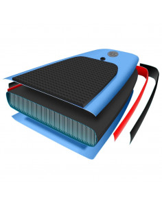 Set Tavola SUP Gonfiabile Blu Mare 330x76x10 cm