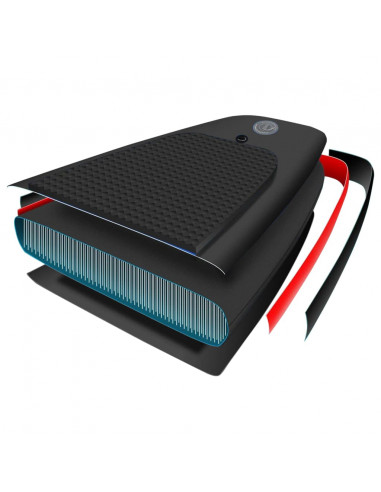 Set Tavola SUP Gonfiabile Nera 300x76x10 cm