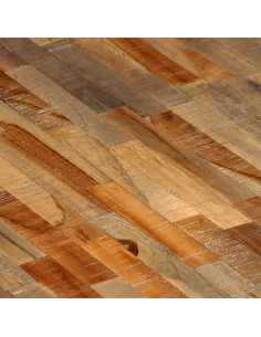 Set Tavolini a Incastro 2 pz in Teak Massello di Recupero