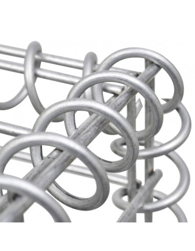 Gabbioni 3 pz in Acciaio Zincato 25x25x197 cm