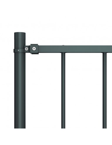 Pannello Recinzione Pali Acciaio Verniciato 1,7x1,25m Antracite