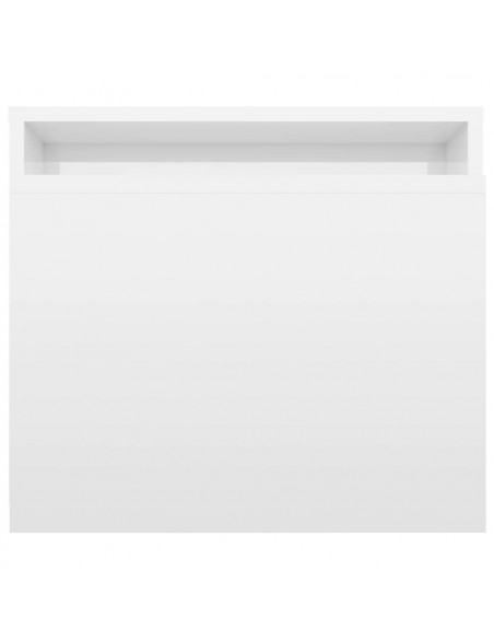 Set Tavolini da Salotto Bianco Lucido 100x48x40 cm Multistrato