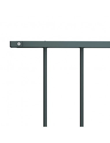 Pannello di Recinzione Acciaio Verniciato 1,7x0,75 m Antracite