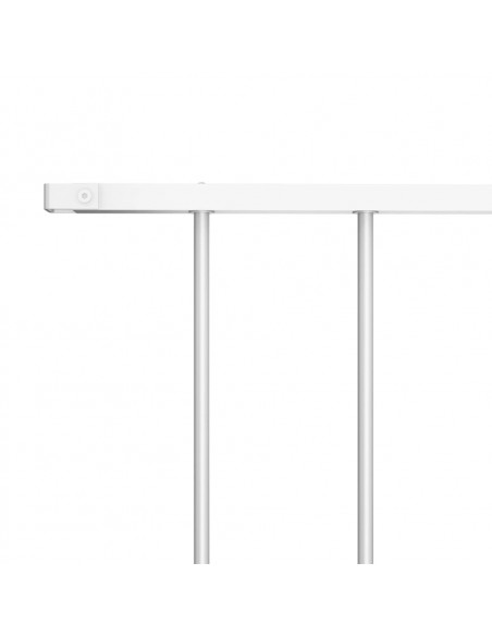 Pannello di Recinzione in Acciaio Verniciato 1,7x1,25 m Bianco