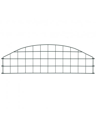 Set Recinzione da Giardino ad Arco 77,3x26 cm Verde