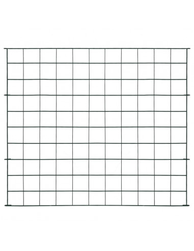 Set Recinzione da Giardino ad Arco 77,5x64 cm Verde