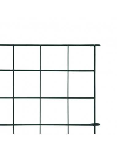 Set Recinzione da Giardino ad Arco 77,5x64 cm Verde