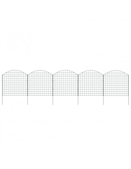 Set Recinzione da Giardino ad Arco 77,5x78,5 cm Verde