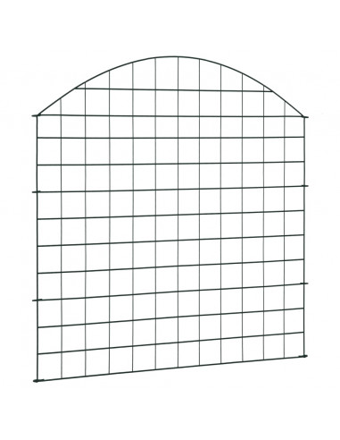 Set Recinzione da Giardino ad Arco 77,5x78,5 cm Verde