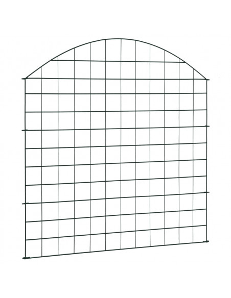 Set Recinzione da Giardino ad Arco 77,5x78,5 cm Verde