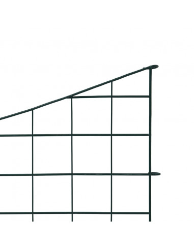 Set Recinzione da Giardino ad Arco Invertito 77,5x64 cm Verde