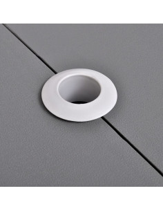 Set Tavolo da Campeggio con 4 Sedie in Alluminio Leggero Grigio 2