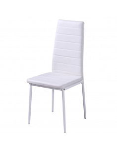 Set Tavolo da Pranzo 5 pz Nero e Bianco