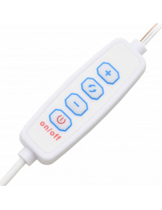 Set Tavolo da Toeletta Grigio Cemento con LED Legno Multistrato 2