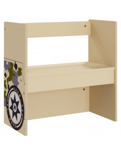 Set Tavolo e Sedia per Bambini 3 pz Auto Fuoristrada in MDF