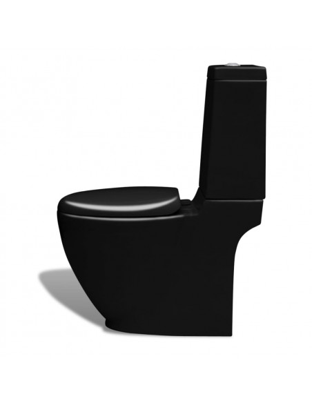 Set Toilette e Bidè in Ceramica Nero