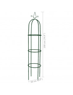 Set Torri ad Arco 2 pz per Piante Rampicanti da Giardino