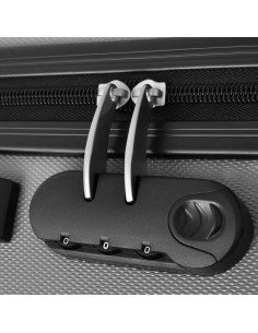 Set Trolley Rigidi 3 pz Argento 45,5/55/66 cm