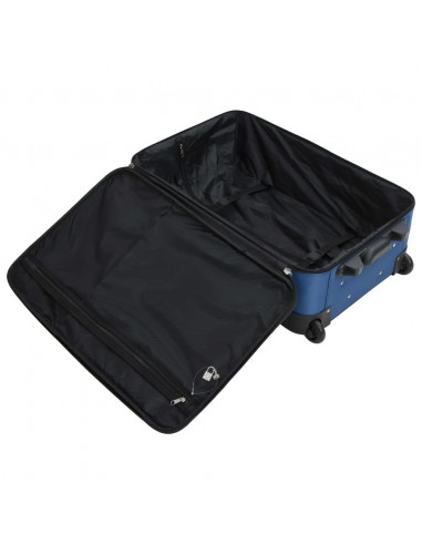 Set Valigie da Viaggio 5 pz Blu in Tessuto