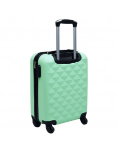 Set Valigie Trolley a Custodia Rigida 2 pz Menta in ABS 2