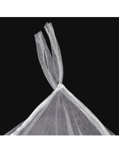 Set zanzariere quadrate per letto con aperture 2 pezzi