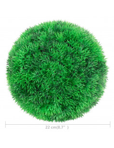 Sfere di Bosso Artificiale 2 pz 22 cm