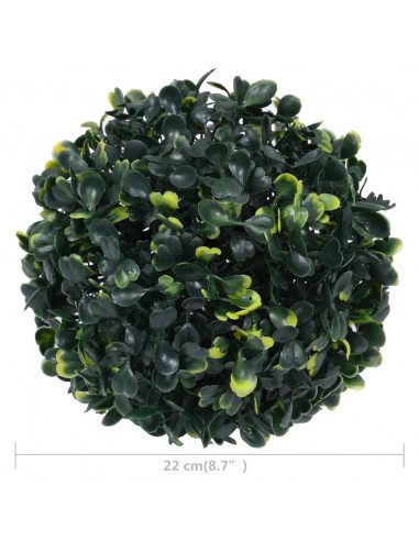 Sfere di Bosso Artificiale 2 pz 22 cm