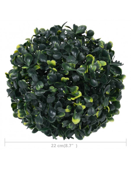 Sfere di Bosso Artificiale 2 pz 22 cm