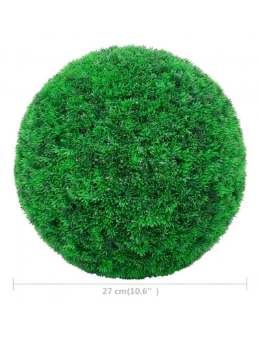 Sfere di Bosso Artificiale 2 pz 27 cm