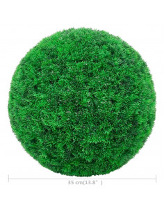 Sfere di Bosso Artificiale 2 pz 35 cm