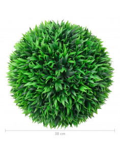 Sfere di Bosso Artificiale 2 pz 38 cm