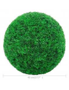 Sfere di Bosso Artificiale 2 pz 45 cm