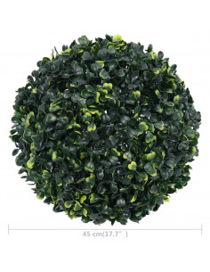 Sfere di Bosso Artificiale 2 pz 45 cm