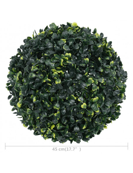 Sfere di Bosso Artificiale 2 pz 45 cm