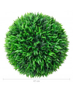 Sfere di Bosso Artificiale 2 pz 47 cm