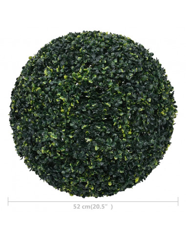 Sfere di Bosso Artificiale 2 pz 52 cm