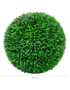 Sfere di Bosso Artificiale 2 pz 55 cm