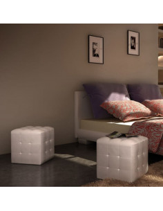 Sgabelli a Cubo Bianchi