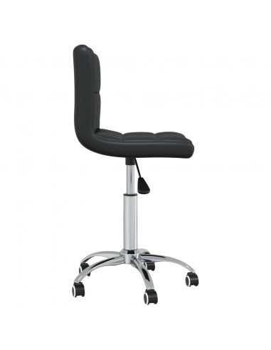 Sedia da Ufficio Girevole Nera in Similpelle