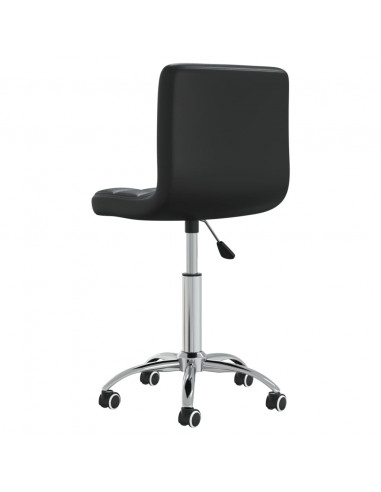 Sedia da Ufficio Girevole Nera in Similpelle