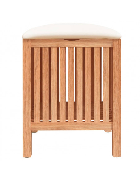 Sgabello da Bagno 40,5x40x52 cm in Legno Massello di Noce