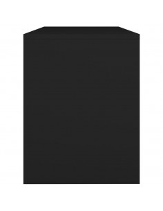Sgabello da Toeletta Nero 70x35x45 cm Legno Multistrato