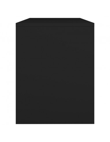 Sgabello da Toeletta Nero 70x35x45 cm Legno Multistrato