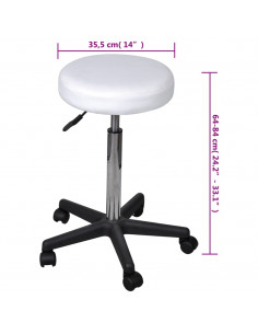 Sgabello da Ufficio Bianco 2