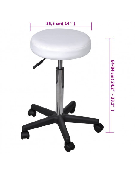 Sgabello da Ufficio Bianco