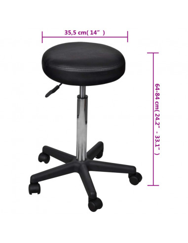 Sgabello da Ufficio Nero